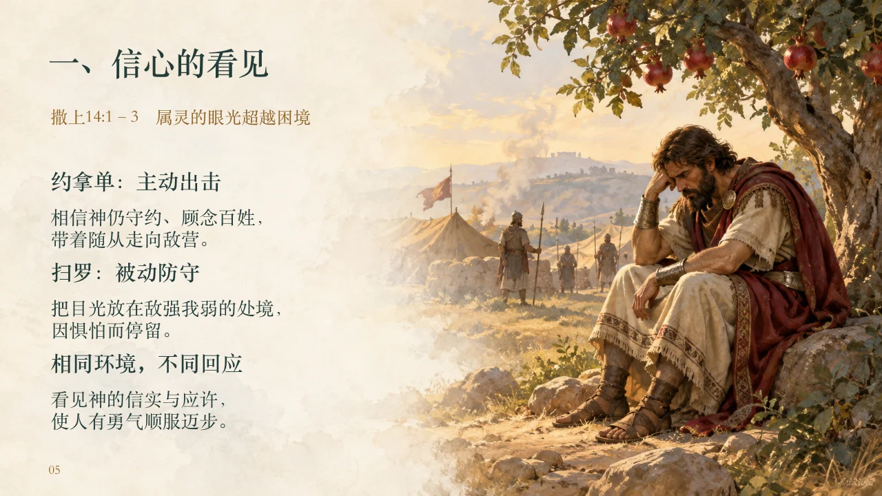 信心的看见，约拿单勇敢前行