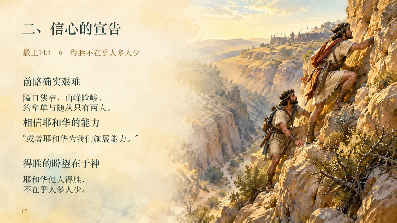 信心的宣告图文讲道幻灯片